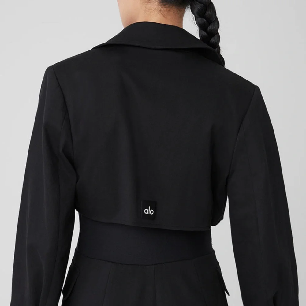 Alo Formation Trench Coat - Black - Picture 2 of 7